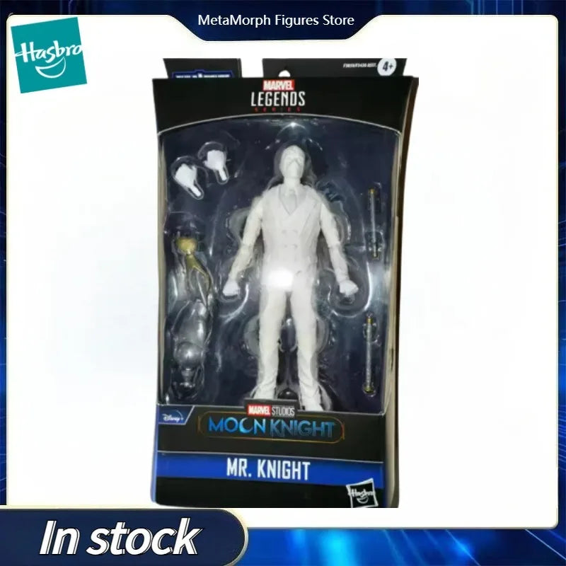 Original Hasbro Marvel Legends Series Moon Knight MR.KNIGHT Anime Figure Toy Collection Model