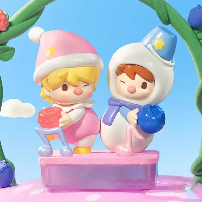 POP MART Сладък боб Плодов свят Приключенска серия Сляпа кутия Играчки Каваи Аниме Фигурка Изненада Мистериозна кутия Кукли Момичета Подарък