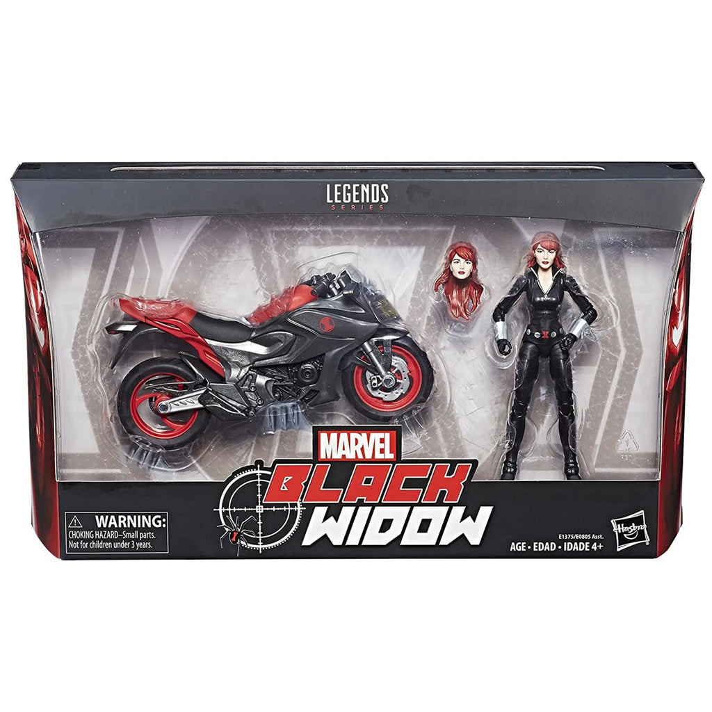 Marvel Legends Ghost Rider & Black Widow 6" Action Figure With Motorcycle Ultimate Flame Cycle Doll Collectible Toys Doll Model