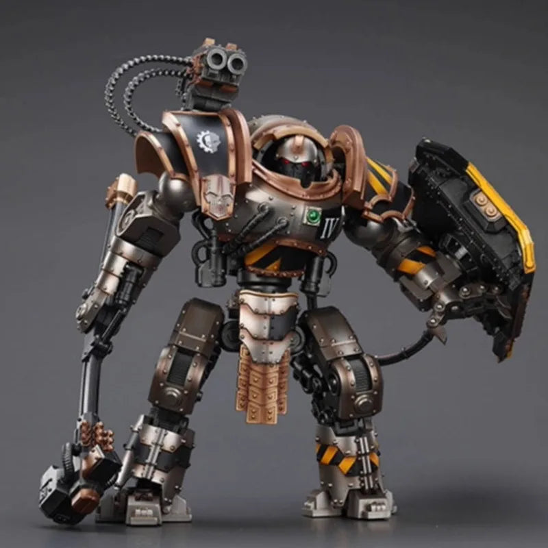 JOYTOY Iron Warriors Iron Circle Domitar-Ferrum Class Battle-automata With Karceri Battle Shield And Graviton Crusher 1/18Figure