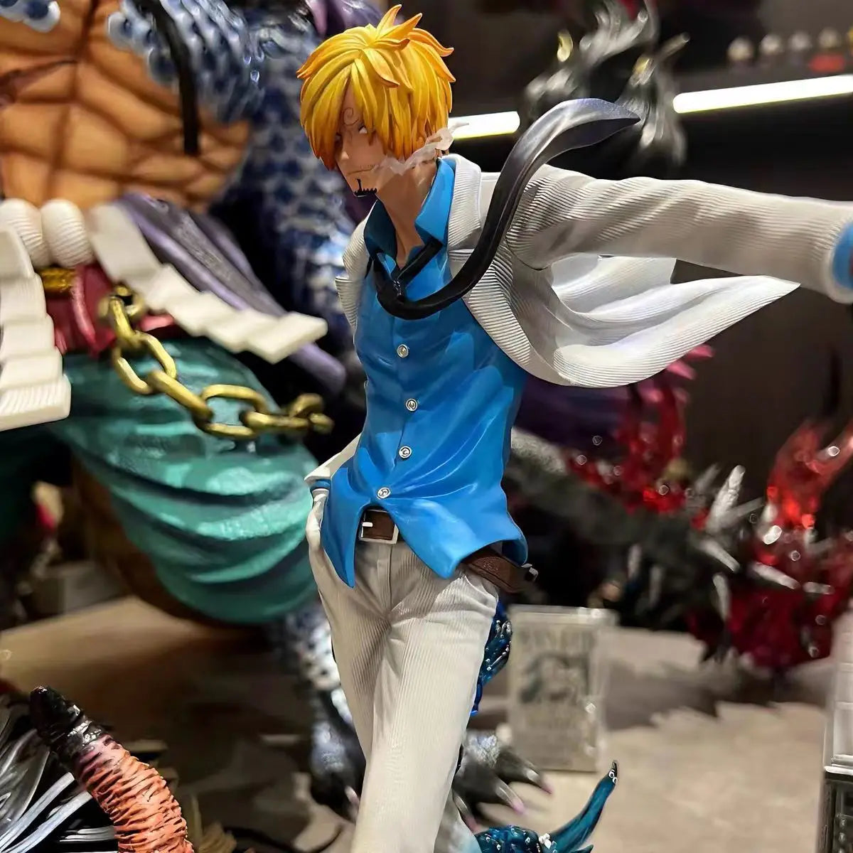 26cm One Piece Sanji Anime Figure Fashion Show Sanji Figurine Pvc Model Statue Doll Decoration Collection Ornaments Toys Gift