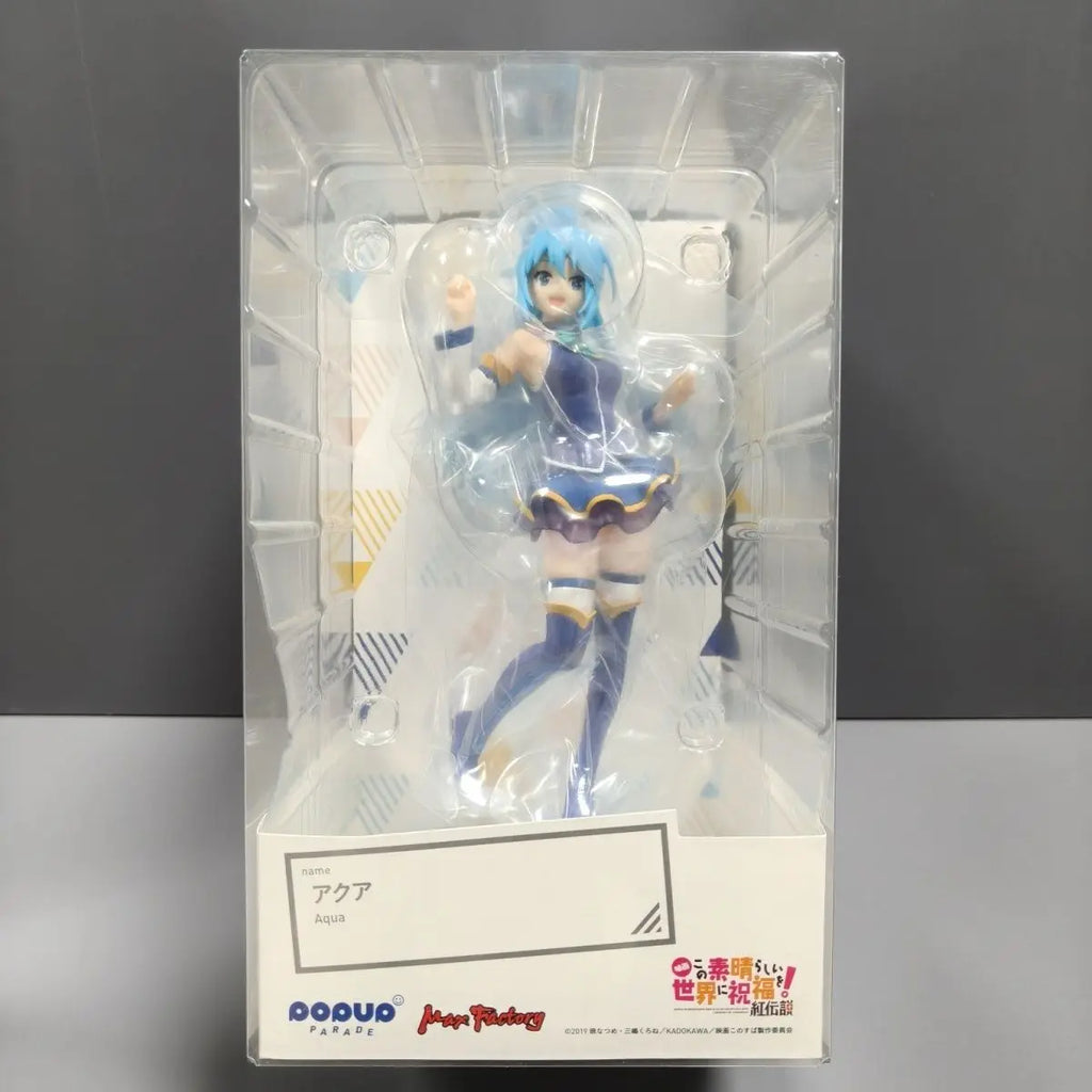 In Stock Genuine Max Factory Prepainted Pop Up Parade Eiga Kono Subarashii Sekai Ni Shukufuku O! Kurenai Densetsu Aqua Original