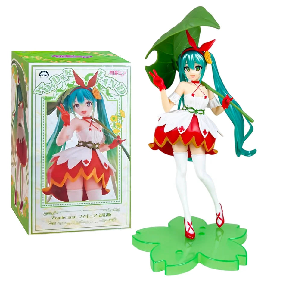 15cm Anime Hatsune Miku Figure -Flower Fairy Winter Cherry Pvc Model Doll Toys Collection desktop decoration Fans/Gift givers