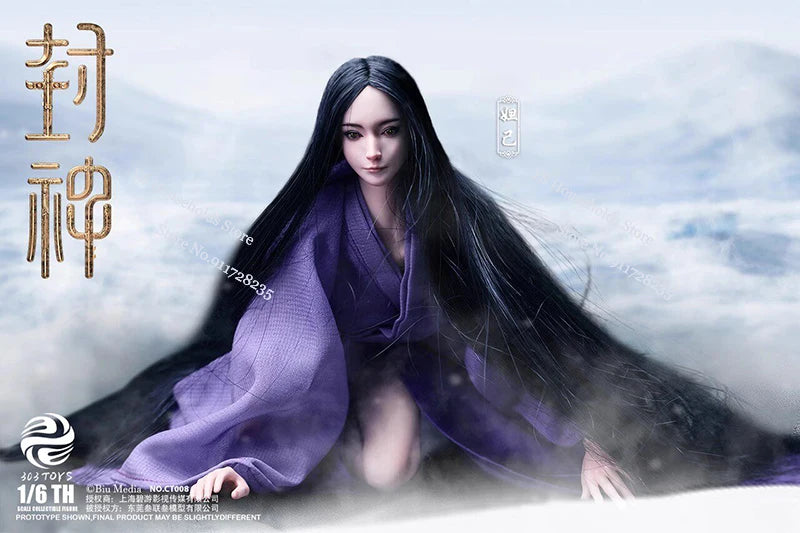 303Toys CT008 CT009 1/6 Queen Da ji CREATION OF THE GOD: KINGDOM OF STORMS Ancient Purple Red Robe 12" Female Action Figure