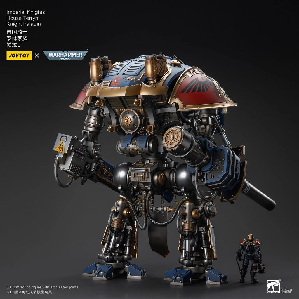 JOYTOY Warhammer 40K 1/18 Imperial Knights House Terryn Knight Paladin Figurine Model Toy Doll for Collection