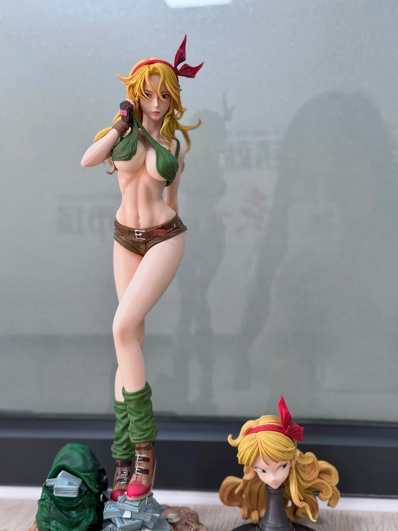 Gk Charm Series Lunch  Anime Figure Dragon Ball Tthree Head Swap Beautiful Girl Pvc Model Statue Decoration Children'S Toy Gifts