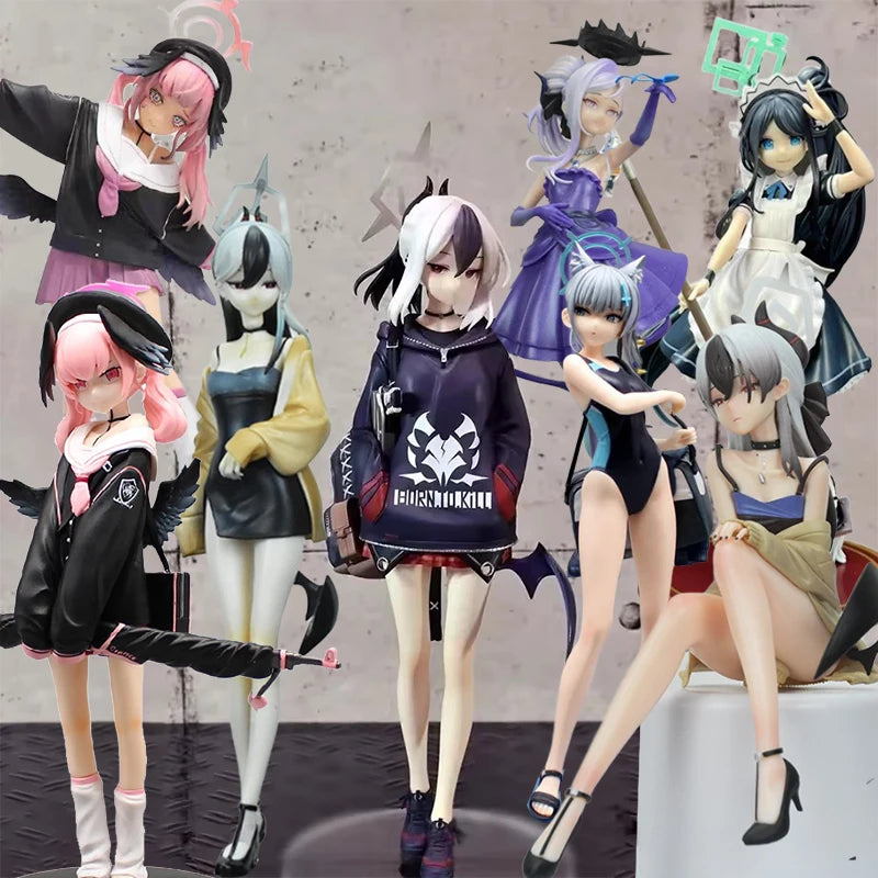 Games Toys Blue Archive Kayoko Figure Hooded Sweatshirt Kayoko Onikata Figure Beautiful Girl Figurine Anime PVC Collection Toys