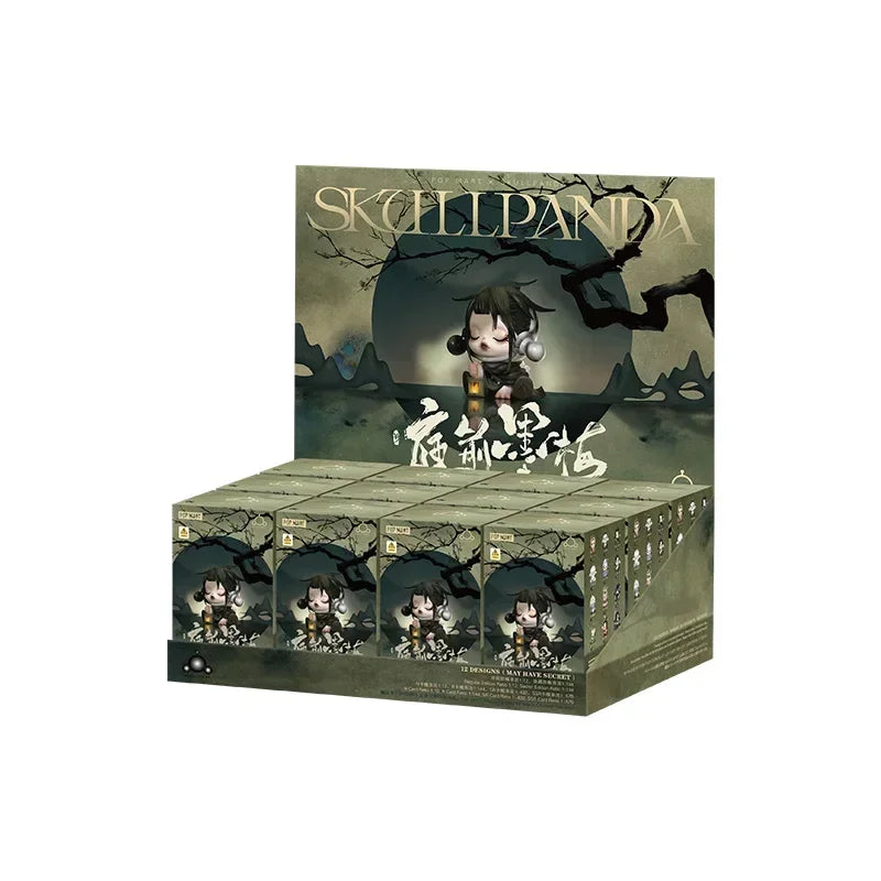 POP MART SKULLPANDA The Ink Plum Blossom Series Blind Box Mystery Box Guess Bag Toys Doll Cute Anime Figure Desktop Ornaments