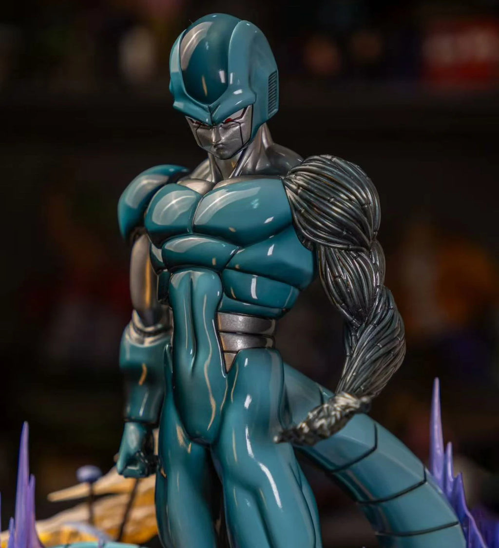YJ Studio 29cm/11.42nch Dragon Ball Z Metal Cooler Figure Cooler Statue Pvc Action Figures Collection Model Toys