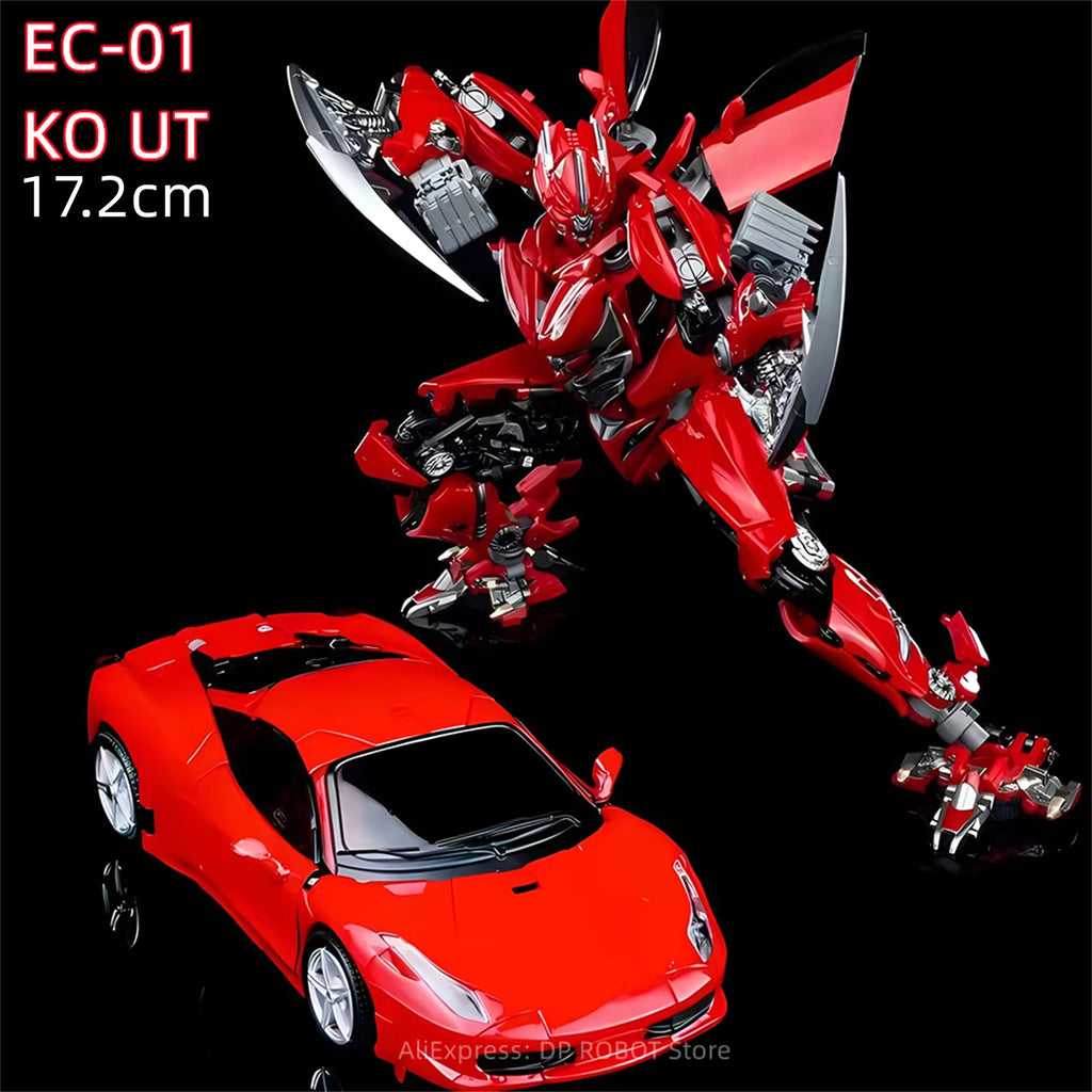 [Голяма отстъпка] Transformation 2.0 VER EC-01 EC01 KO UniqueToys UT-R06 UTR06 Дино Червен Дашър 17.2 см алуминиева фигурка робот