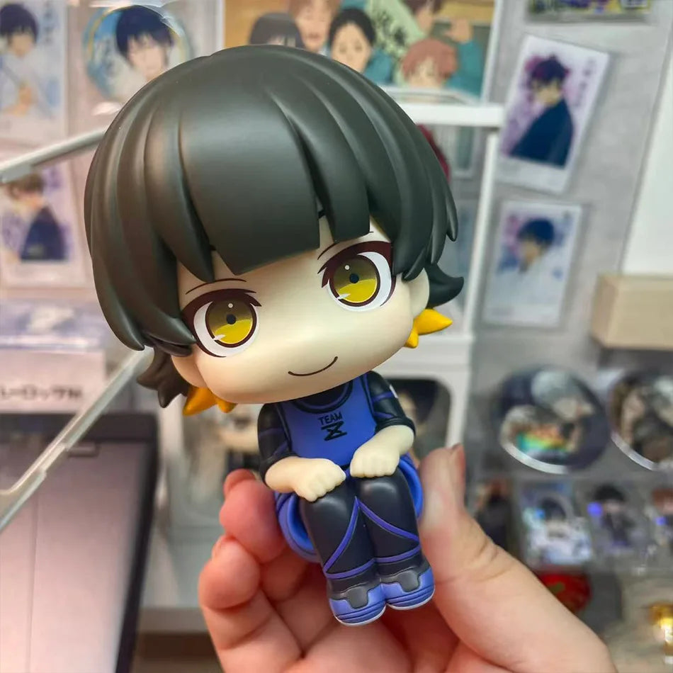 BLUE LOCK Action Figures Isagi Yoichi Bachira Meguru Anime Figure Q Version Figurine Collectible Model Children Toys Doll Gifts