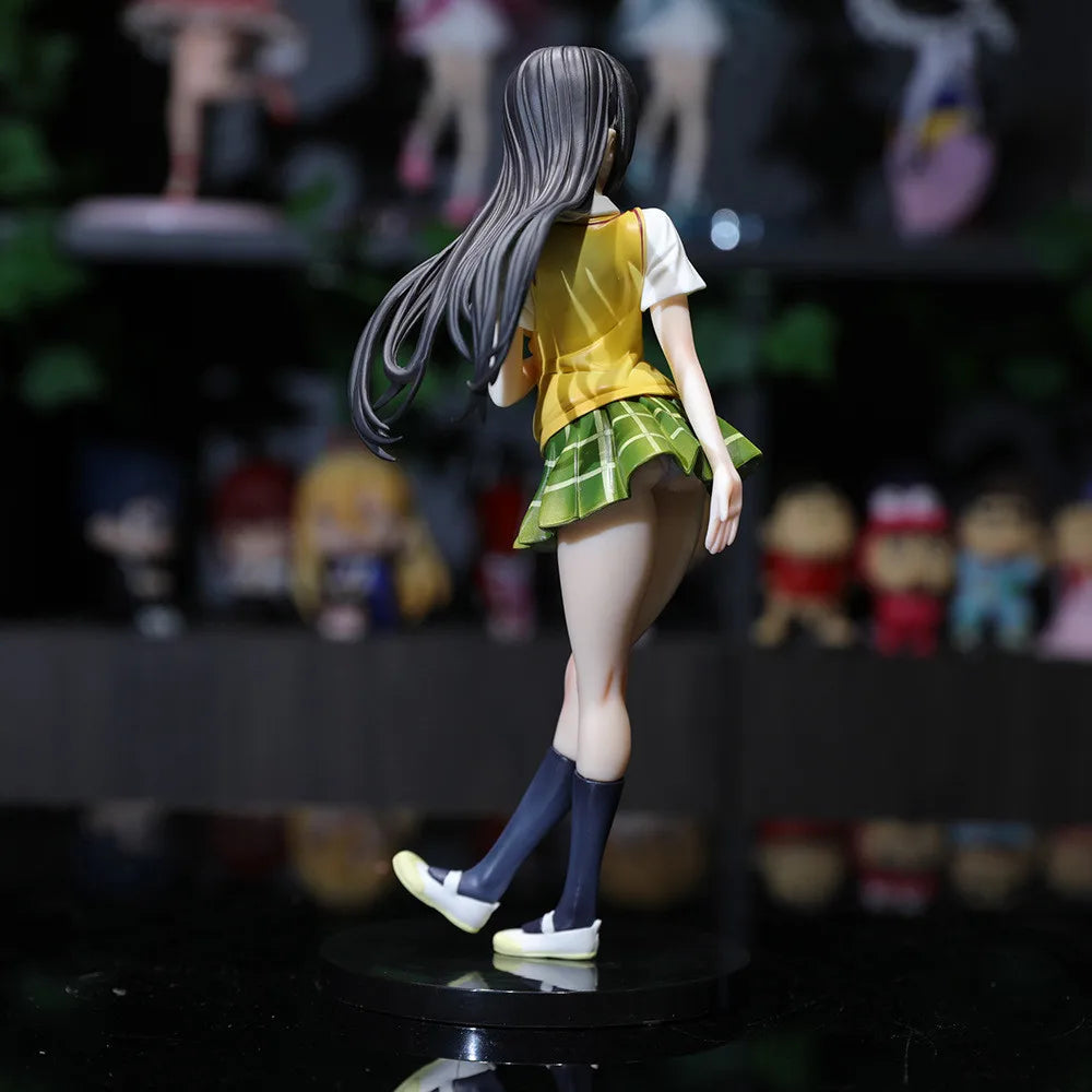 23CM Аниме To LOVeru Kotegawa Yui Фигура Училищна униформа Обличане Изправен Модел Играчка Подарък Колекция Aciton Фигура PVC 1/7