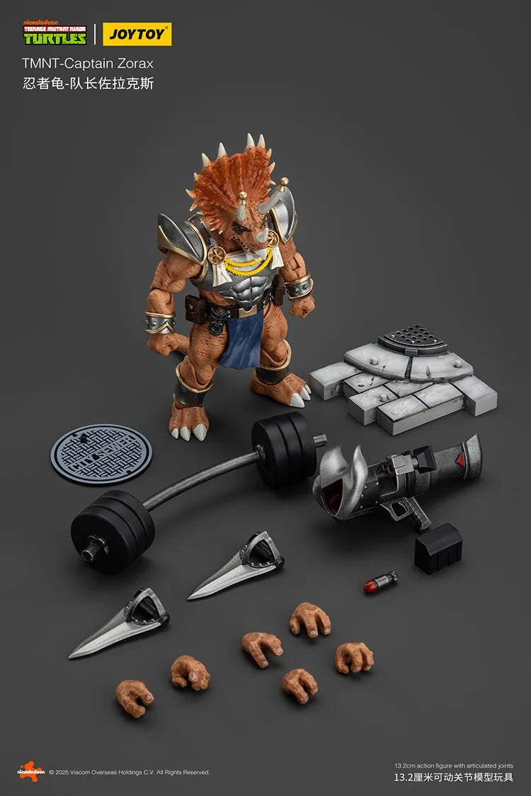 JOYTOY TMNT-Captain Zorax Actionfigur Puppensammlung Dekoration Geschenk Originalmodell Sammeln Spielzeug