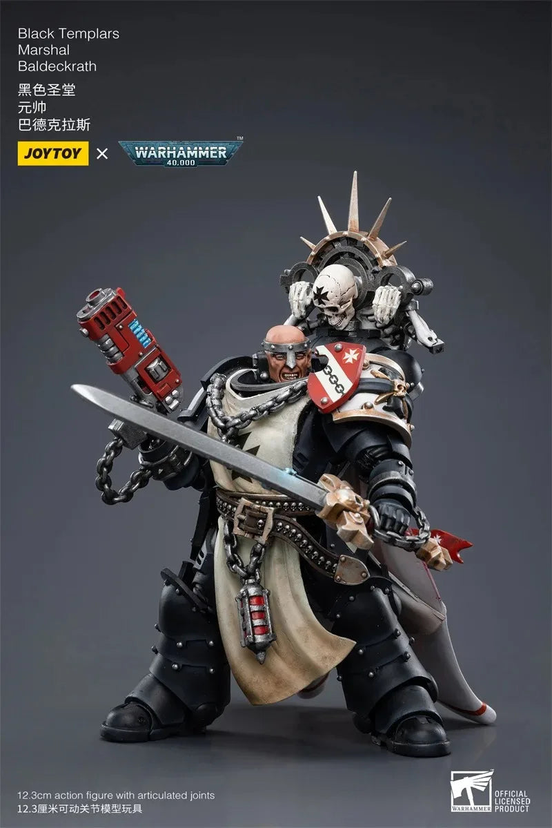 【Accessories】Joytoy Warhammer 40K 1/18 Action Figures Black Templars Marshal Baldeckrath 12.3cm  Model Toy