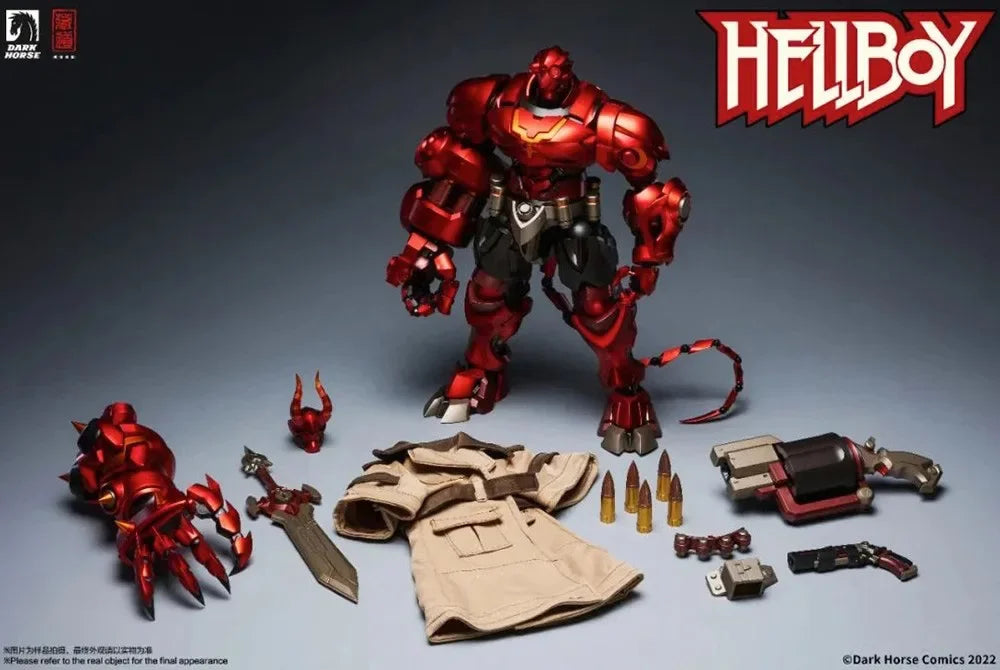 Spot Hidden Dao Model Black Horse Comics Hellboy Mech Mobile Model Decoration Can Collect Birthday Gifts Desktop Decoration