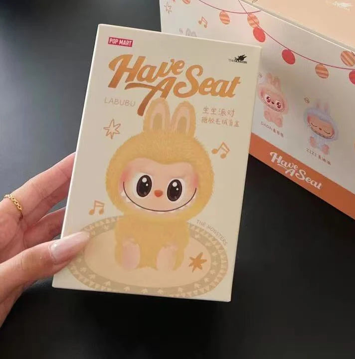 Labubu 2nd Generation Have a Seat Series Blind Box Toy Hot Trendy Collectible Mini Figure Pop Mart Limited Edition Surprise Doll
