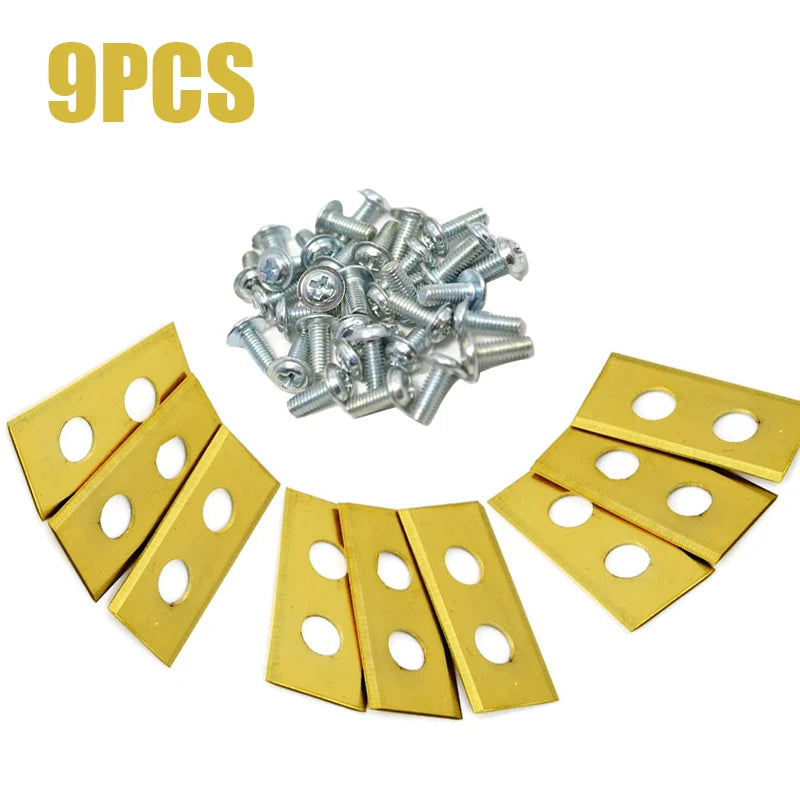 9 / 18 / 30 stücke Rasen Roboter Klinge Beschichtung Rasen Mover Ersatz Klinge Für Worx Landroid Roboter Mäher Ersatz Klinge mit Schrauben