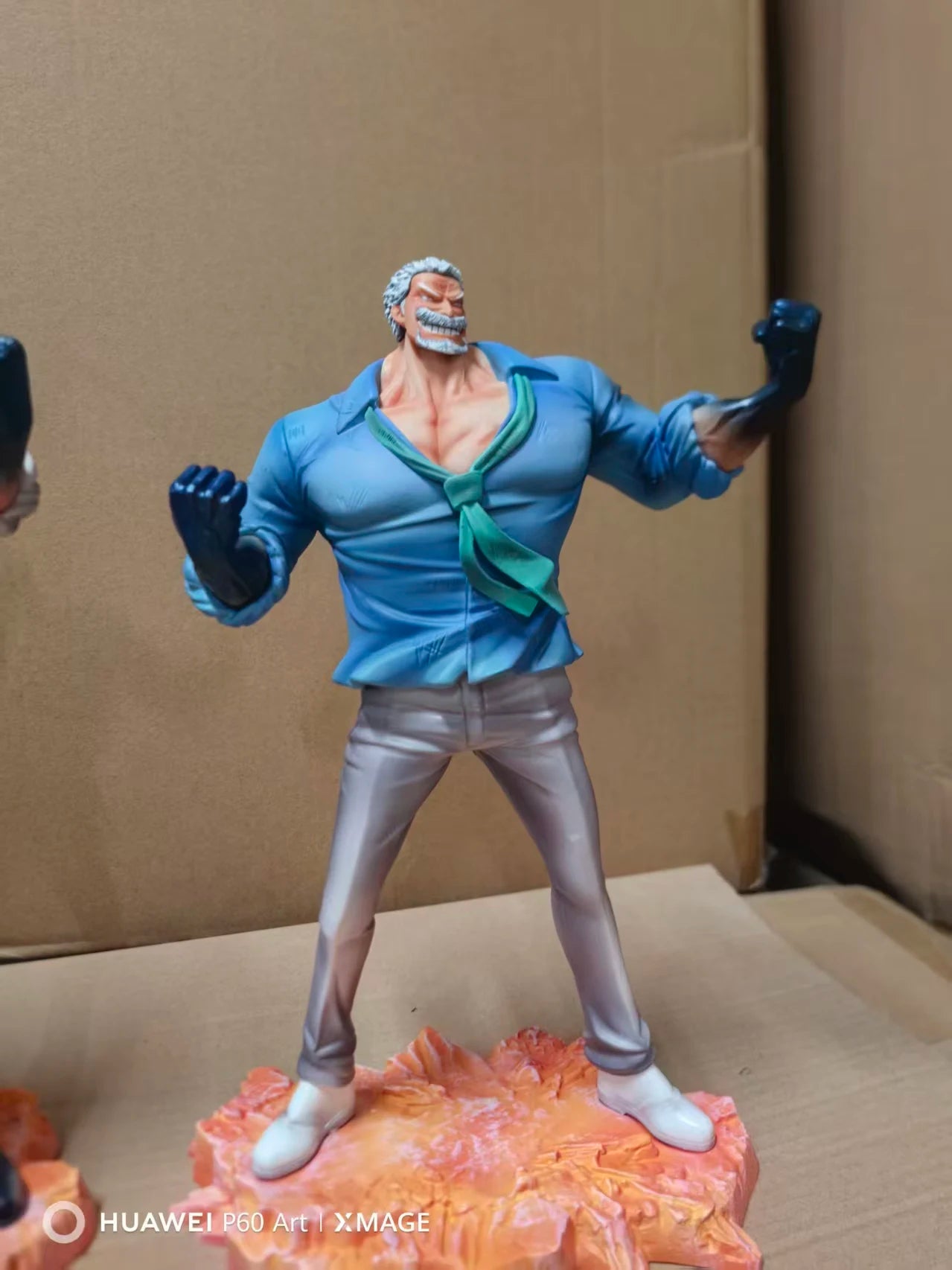 One Piece Anime Statue MONKEY D GARP 30cm Hero Garp Hand Made Anime Peripheral Pvc Model Toy Desktop Decoration Gift