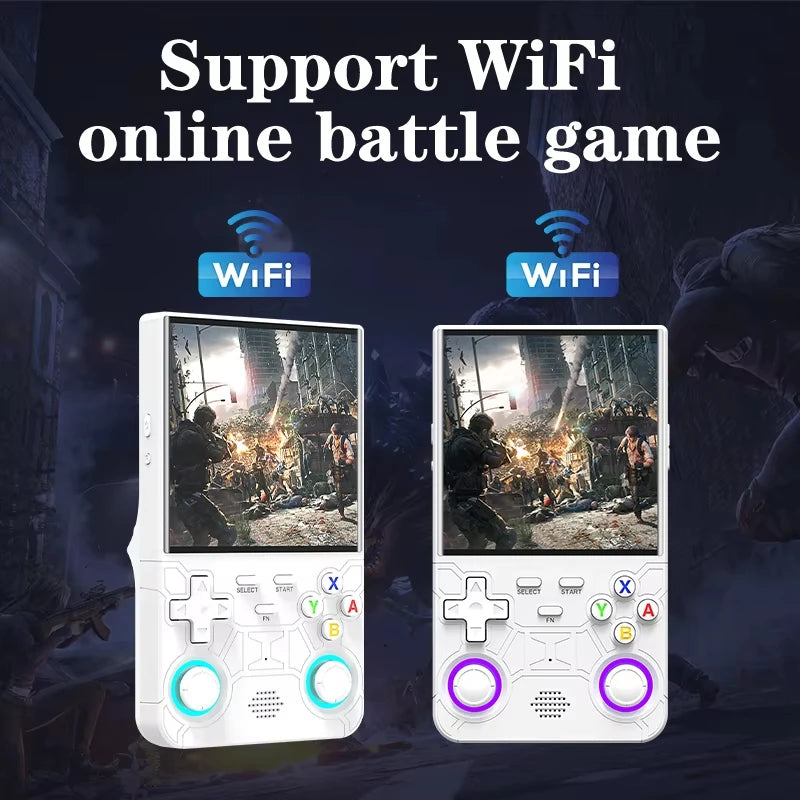 R36Ultra Retro Handheld Video Game Console Linux System 4.0-inch WIFI IPS Screen Portable Pocket Video Player Game friend Gift