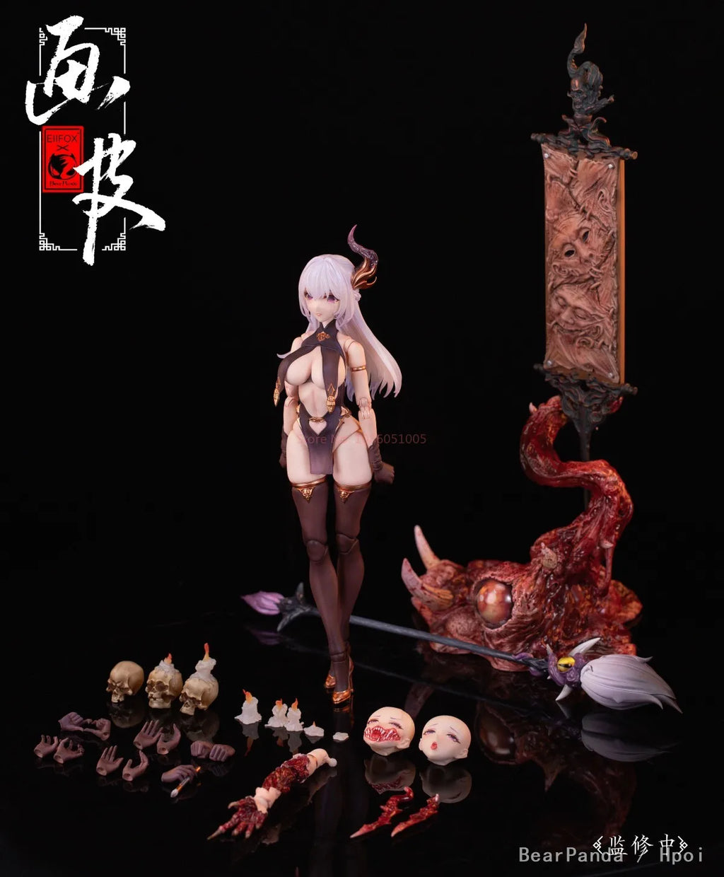 In Stock Genuine Eiifox Bearpanda Chinese Mytholoclcal Series First Wave Painted Skin‌ 1/12 Action Model Succubus Figure Toy