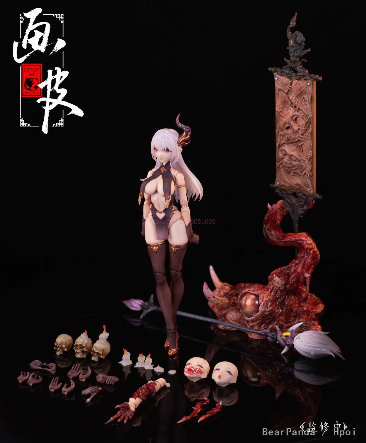 In Stock Genuine Eiifox Bearpanda Chinese Mytholoclcal Series First Wave Painted Skin‌ 1/12 Action Model Succubus Figure Toy