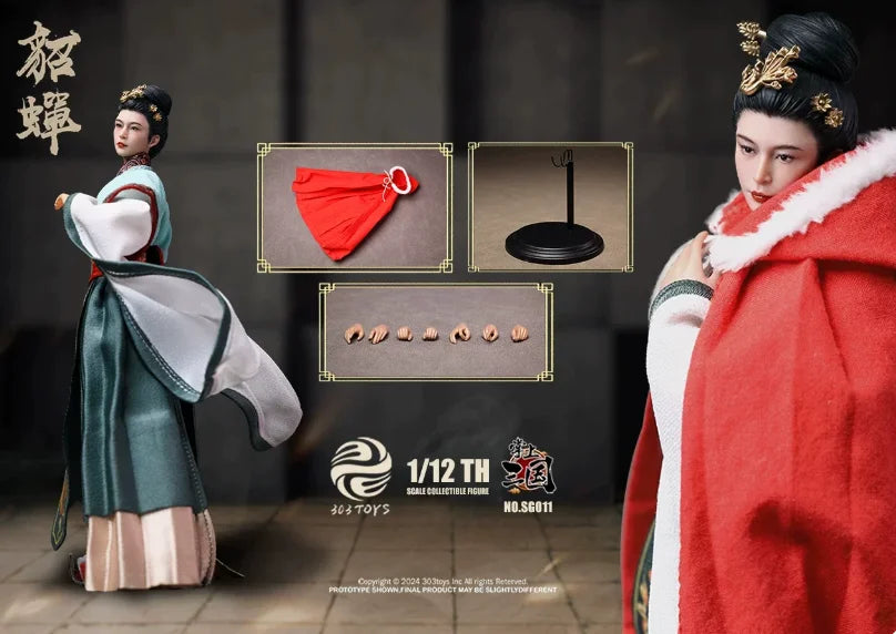 In-stock FIGLAND 303TOYS Collaboration Three Kingdoms 1/12 Ma Chao, Huang Zhong, Guan Yu Action Figures