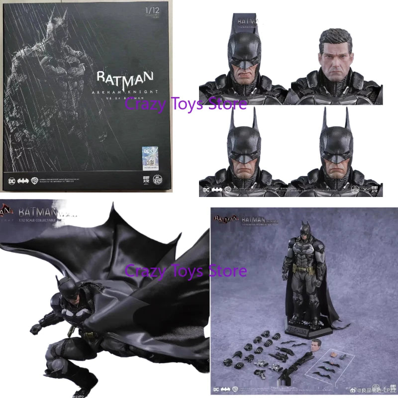 In Stock New 1/12 Arkham Knight Action Figures V8.04 Suit Batman 002 Deathstroke Dc Multiverse Superman Statue Lpzz Toys Gift