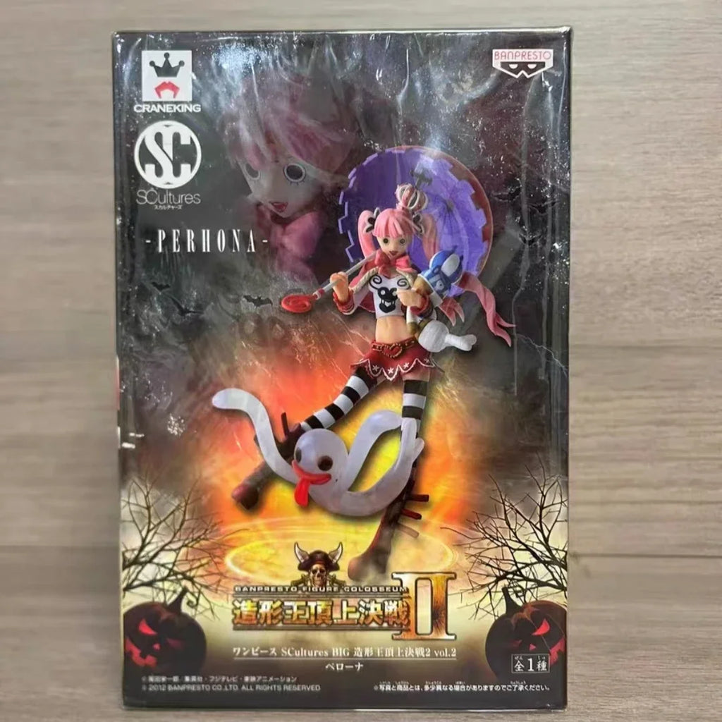 Brand New Genuine Bandai One Piece Anime Action Figures for Kids Banpresto Collectible Model Desktop Ornaments Perona Toys Gift
