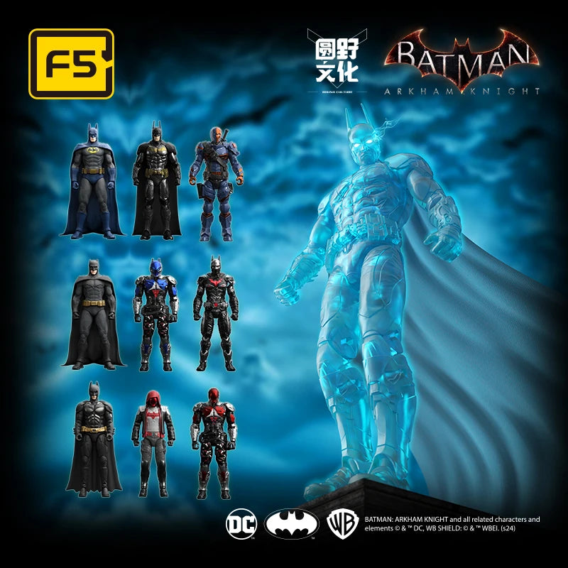 New F5 Circular Culture Batman (Crazy Edition): Arkham Knight's Fatal Strike Red Hood Assembled Mobile Model Toy Collection