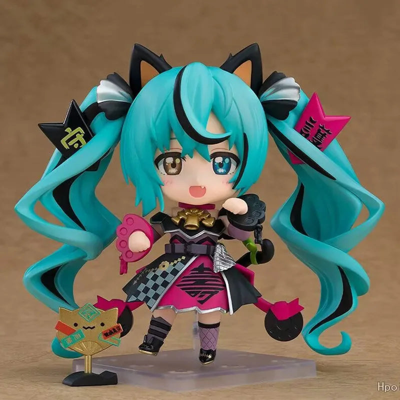 Hatsune Miku Animation Game Peripheral Toys Sakura Snow Miku Anime Action Movable Model Figures Collection NTR