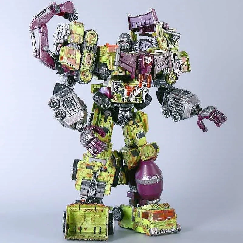 Transformation Toys NBK 6in1 Devastator Bonecrusher Mixmaster Engineering Car Damage Action Figure Deformation Robot Anime Model