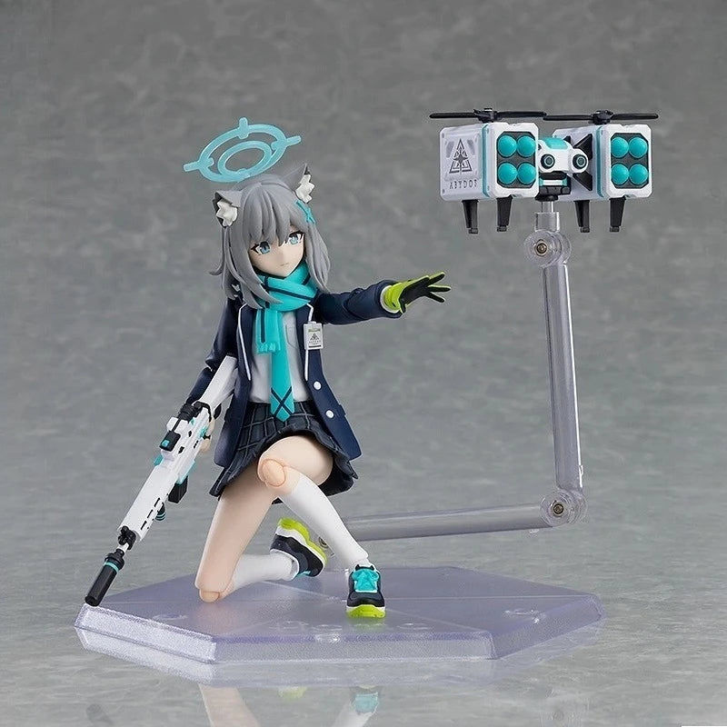 Max Original with Articulation Series Blue Archive Sarashina Shiroko Anime Action Figure Assembly Model Toys Collectible Model