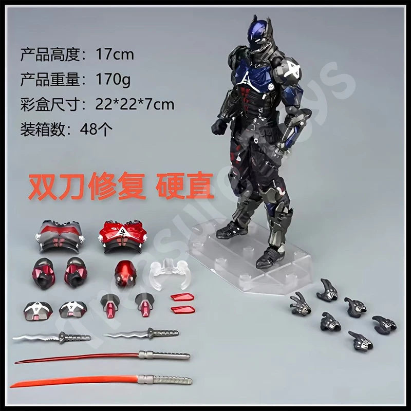 In Stock Arkham Factory Batman Figure Amazing Yamaguchi Arkham Knight Batman Anime Action Figure Model Toys Collection Gifts