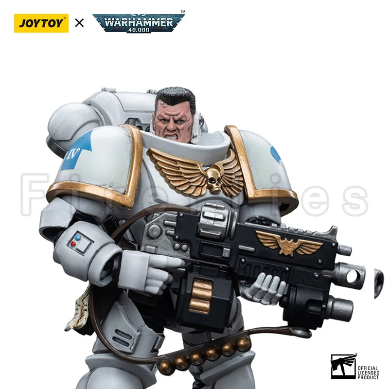 1/18 JOYTOY Action Figure 40K Space Marines White Consuls Intercessor 1 Anime Collection Model Toy