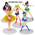 17 cm Cartoon süßes Mädchen Sailor Moon Anime Figur PVC Action Anime Figur Modell Kawaii Puppe Desktop Ornamente