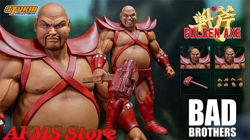 Storm Toys 1/12 Scale Collectible Figure Golden Axe Bad Brothers Classic Japanese Arcade Game Doll 6" Men Soldier Body