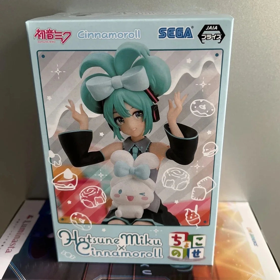 SEGA Original Luminasta Hatsune Miku Cinnamoroll PM Chokonose Anime Figure Action Kawaii Doll Collectible Model Toys Kids Gift