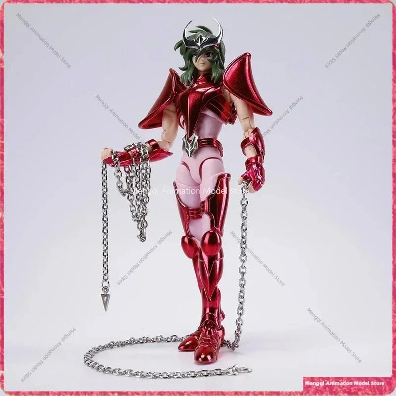 В наличност Bandai Original Buyi Myth EX Animation Model Andromeda Shun Action Figure Final Bronze Craft Toy Collection Gift