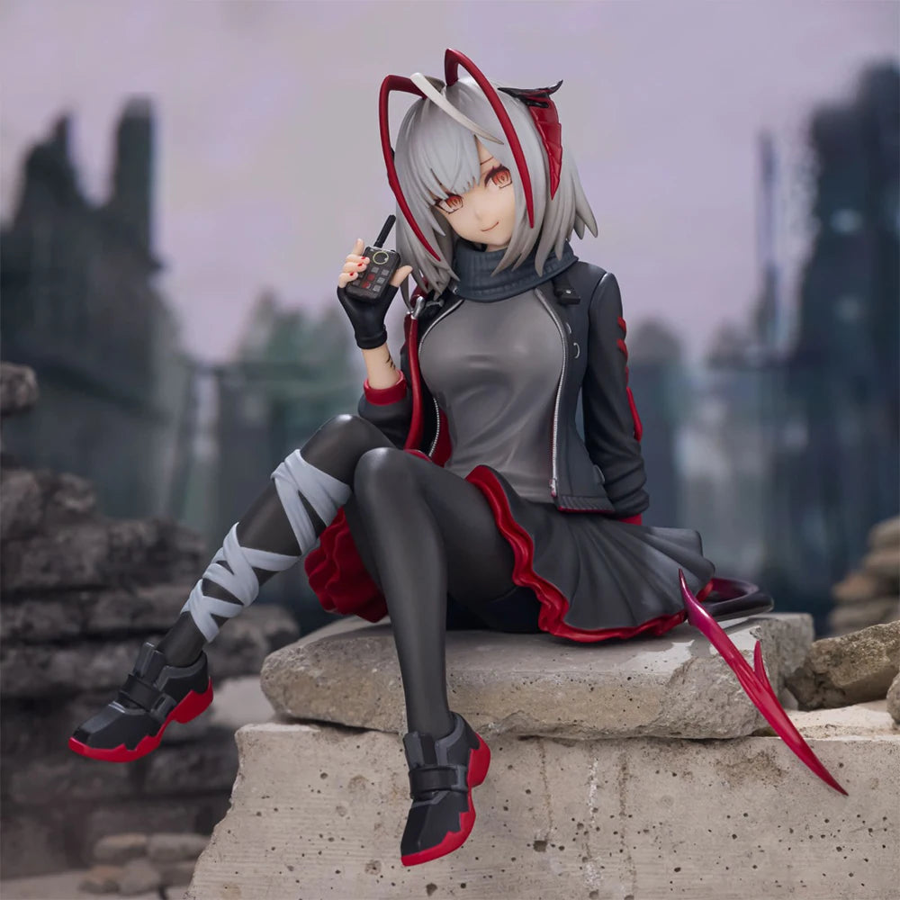 Anime-Spielfigur W Bewaffnete Figur Schöne Mädchenfigur Manga-Puppe W Actionfigur Sitzende Pose Statue Sammlung Modell Spielzeug Geschenk