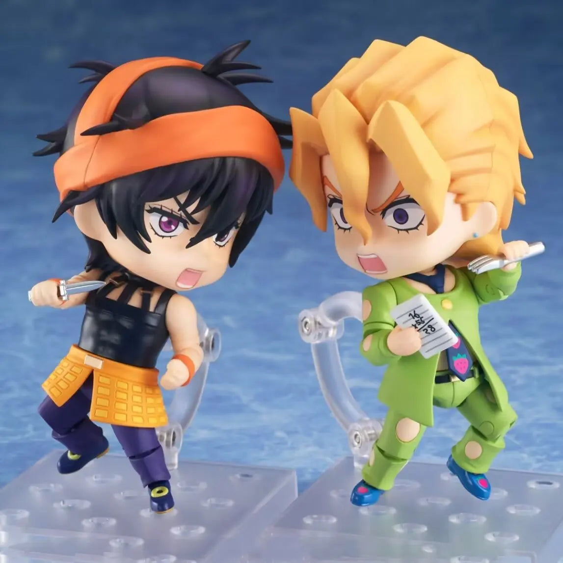 New 10CM Anime JoJo's Bizarre Adventure Ghirga Fugo Q Version Joint replaceable Action Figures PVC Model Desk Decor Toy Gifts
