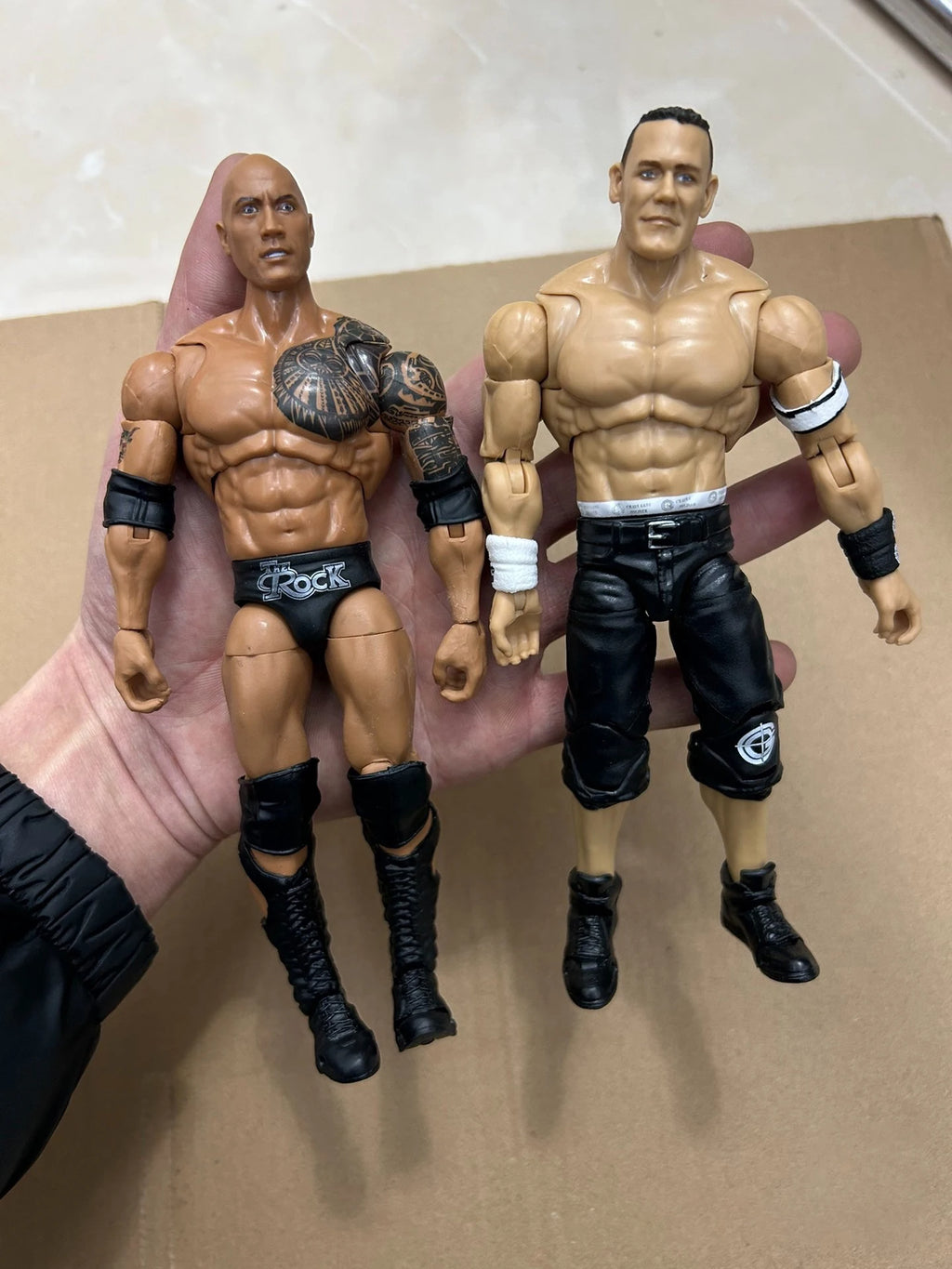WWE AEW Figure Roman Reigns Hulk Hogan John Cena Dwayne Johnson Action Figure Wrestling Figure Display Collection Festival Gift