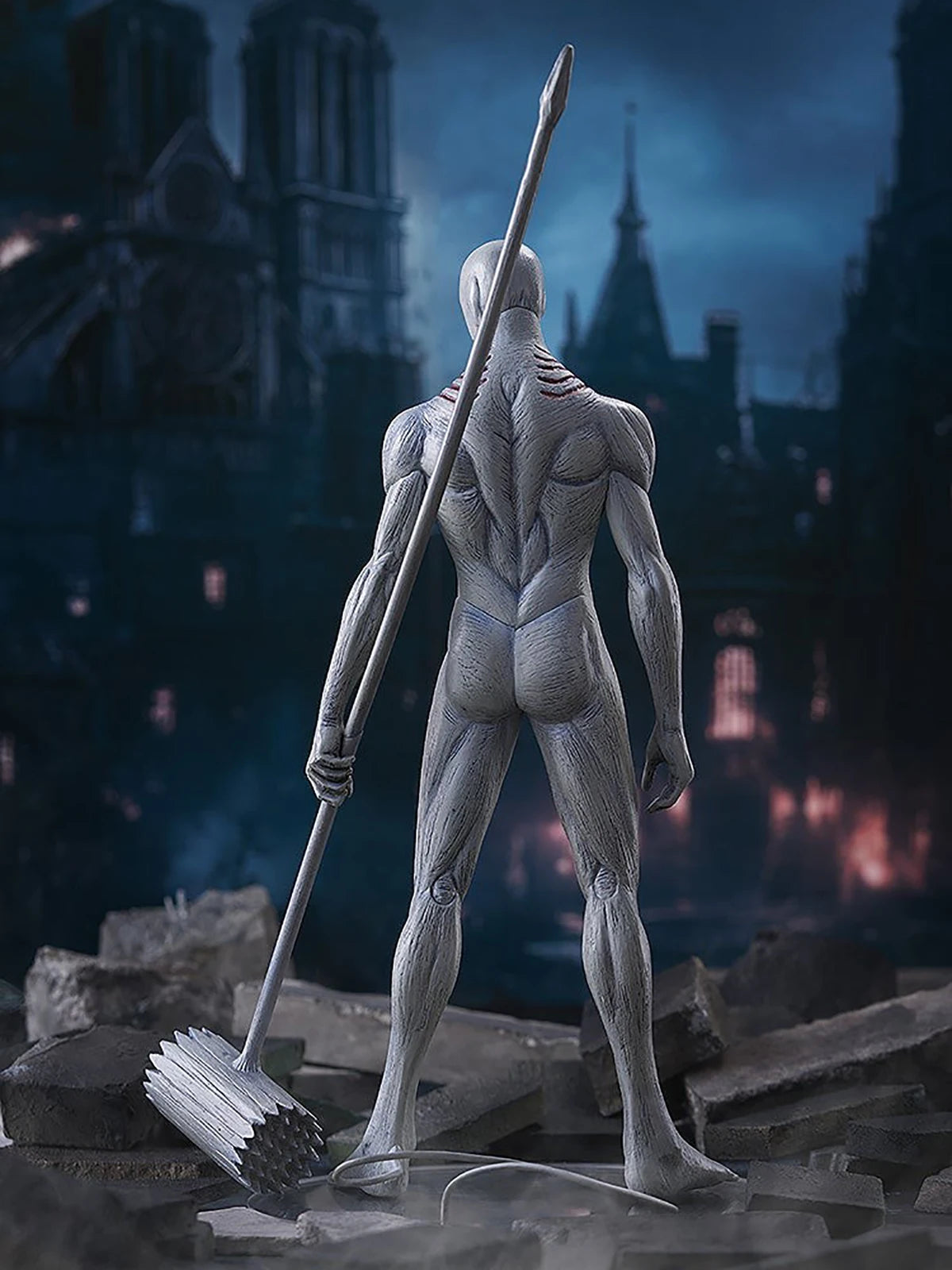 Original Genuine Good Smile Company Prepainted Pop Up Parade Shingeki No Kyojin Sentsui No Kyojin L H=250mm Anime Model Figure