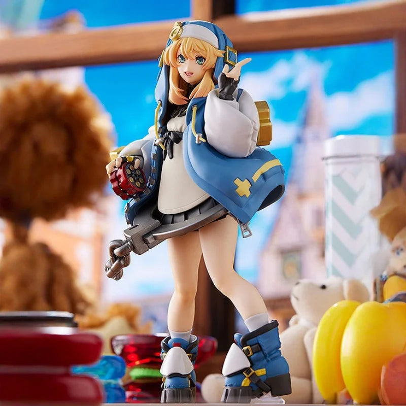 Gsc Pop Up Parade Maxfactory Authentic Guilty Gear Strive Bridget Anime Action Figure Collectible Statue For Otaku Desktop Decor