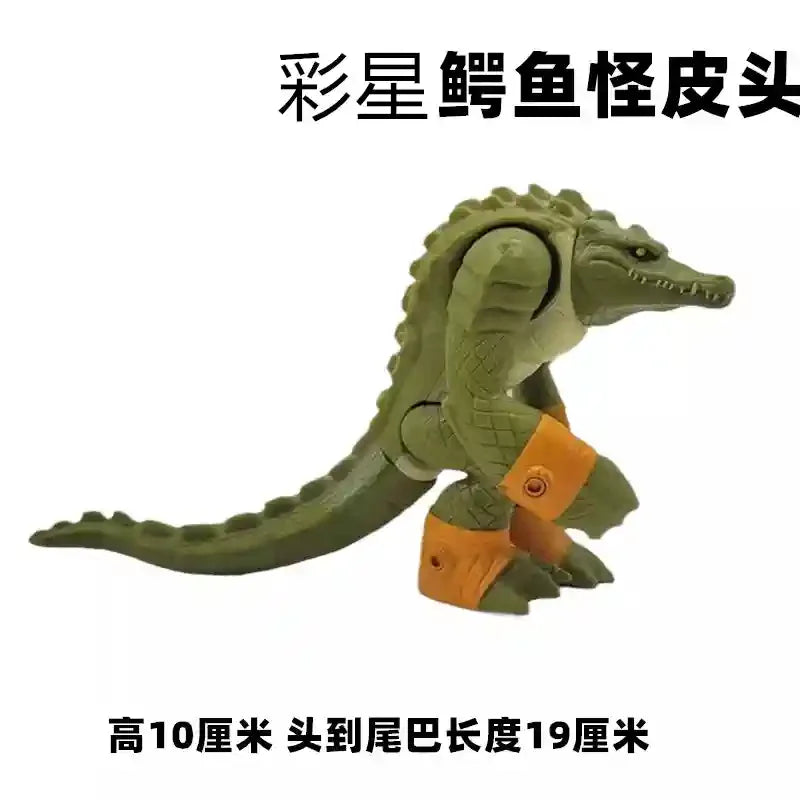 Playmates Turtles Action Figure Puppet Horse Motorcycle Rhinoceros Tiger Scene Models Anime Model Doll Desktop Decoration