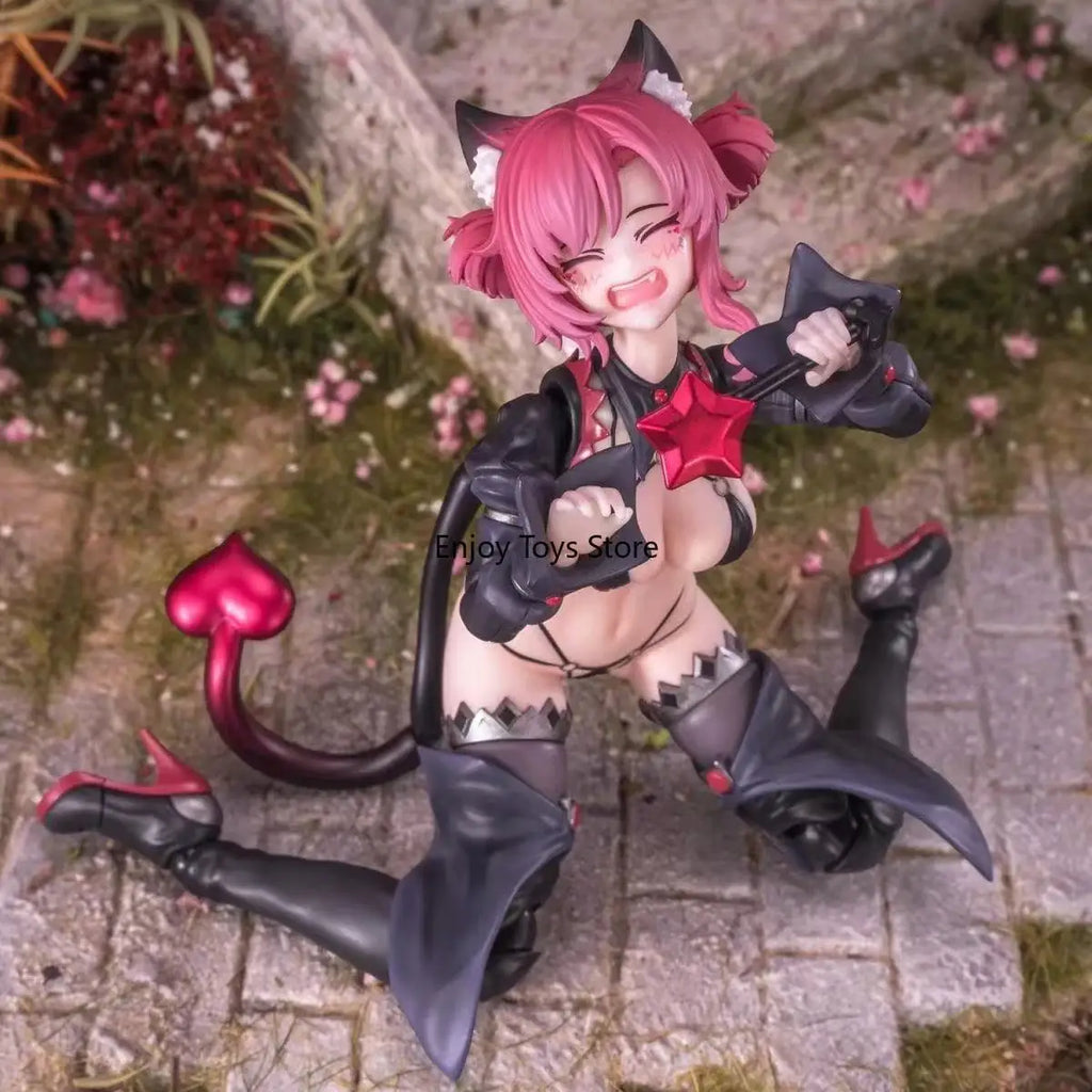 In Stock Dimensional Concrete Witch Apprentice Neko Hoshikawa 1/12 Movable Finished Figure Red Hair/black Hair