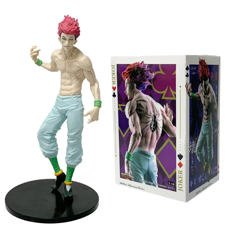 In Stock Hot Sale Hisoka Standing Sitting Pose Anime Figure Model Gon Surprise Toy for Kids Desktop Ornament Birthday Gift