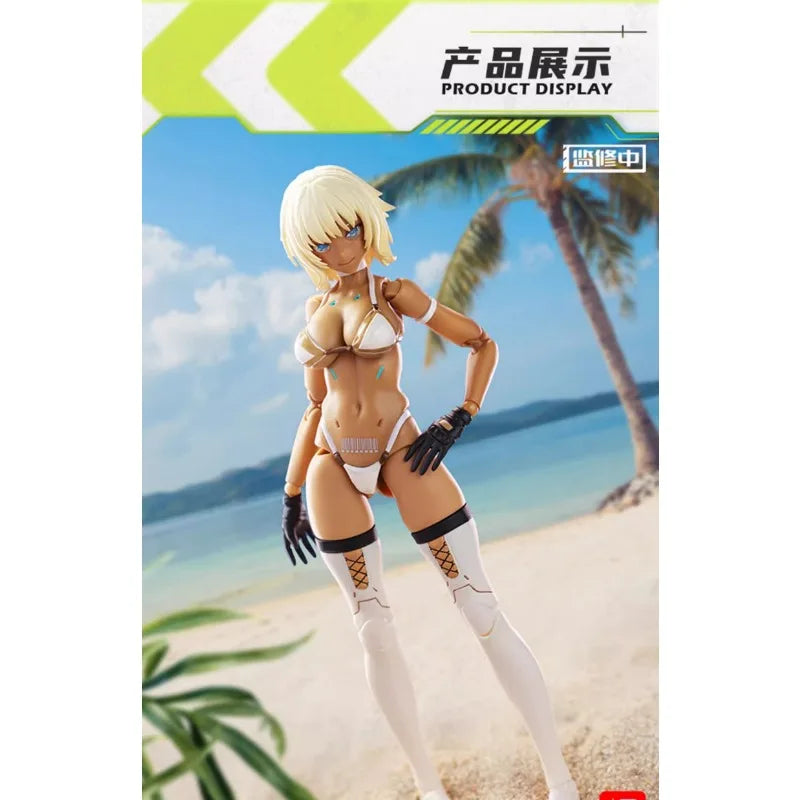 Original Anime Figure 1/12MILK TEA GIRL Mobile Suit Girl Action Figure Toys for Kids Gift Collectible Model Ornaments