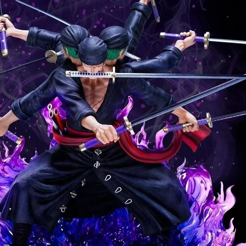 One Piece 15cm Anime Figure Roronoa Zoro Statue Action Figure Collection Model Kid Toy