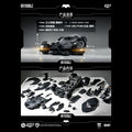 Xiwanshe DC Movie Justice League & Batman V Superman：Dawn Of Justice Batmobile Dimorphic 1/12 Anime Action Figures Assembly Toy