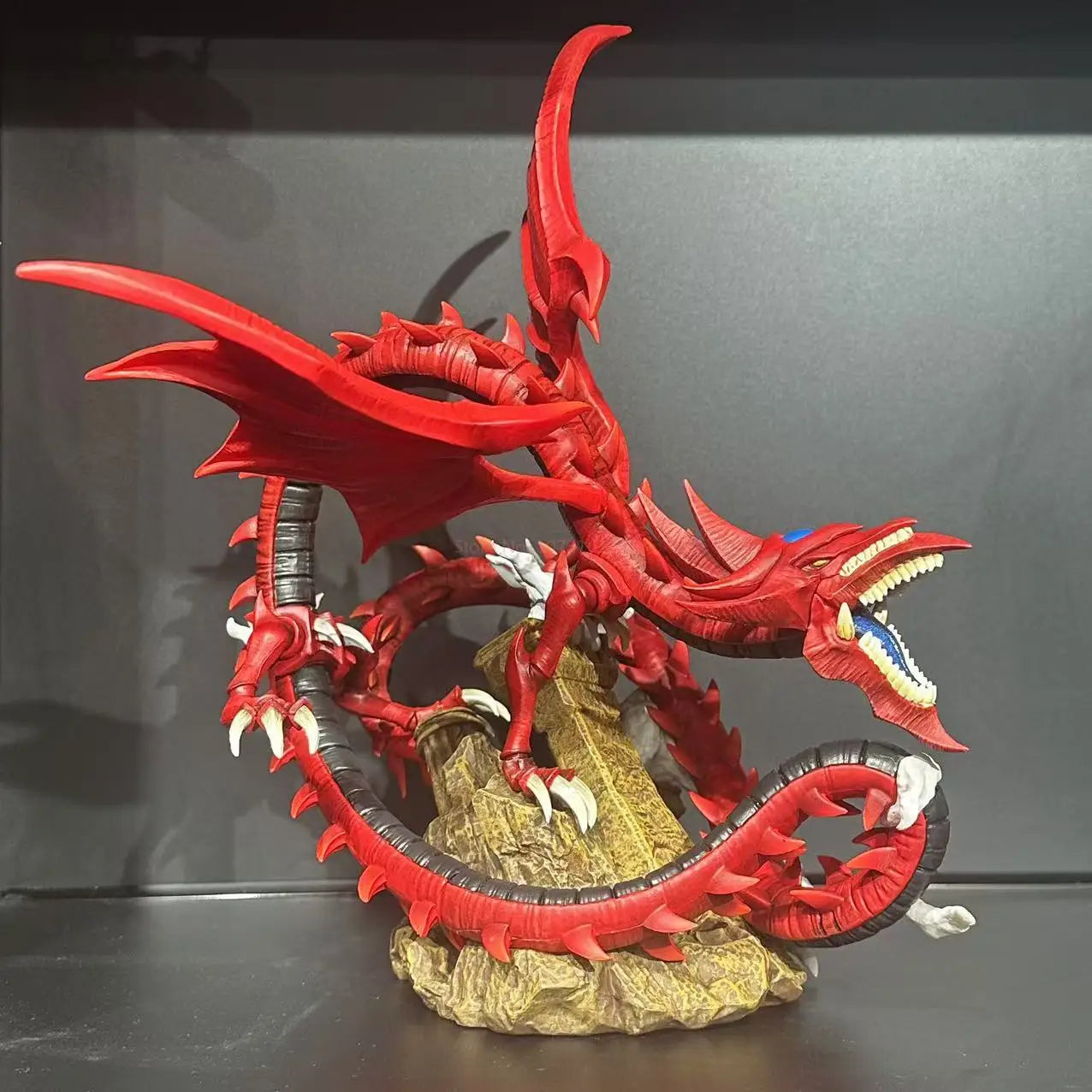 32CM Yu-Gi-Oh Figure Slifer the Sky Dragon Anime Duel Monsters Action Figurine LEGION PVC Gk Statue Model Doll Collection Toys